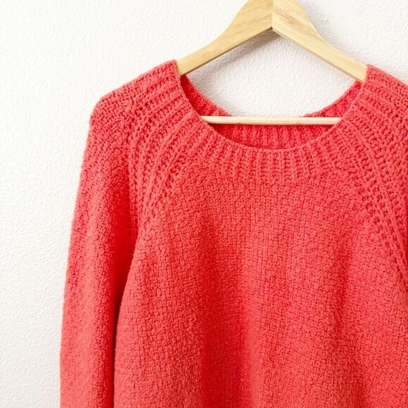 EILEEN FISHER | Orange Lory Organic Cotton Blend Sweater Knit | Size XL - Picture 3 of 7